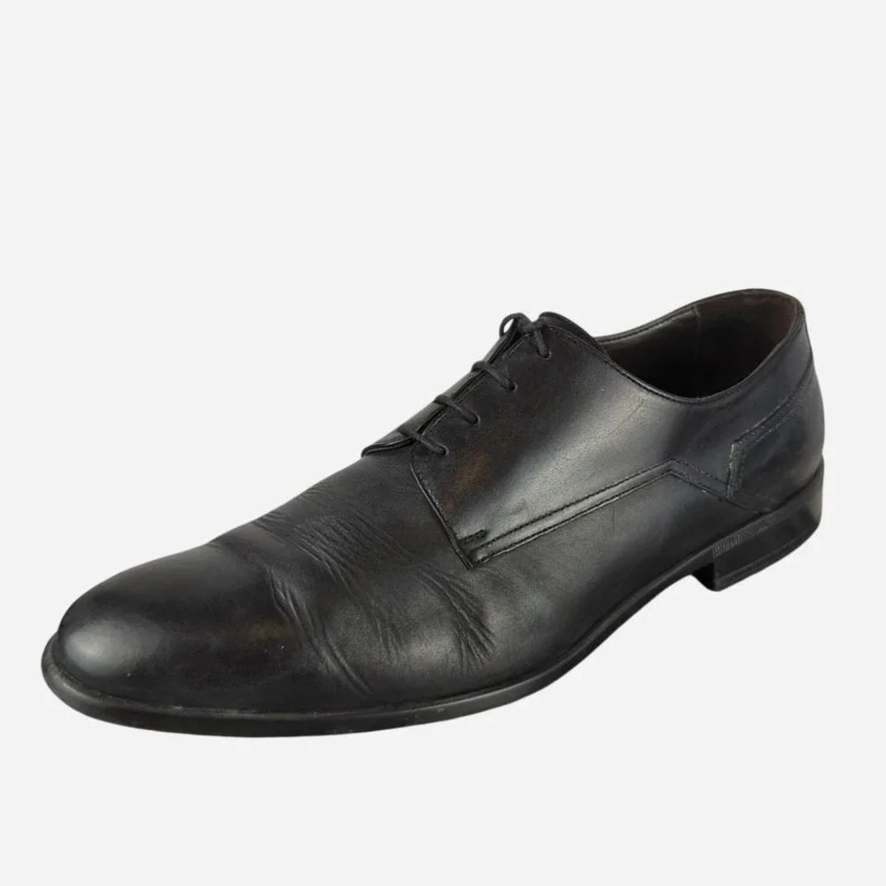 Bruno Magli Cap Toe Oxford Black Leather Dress Shoe Men 9
